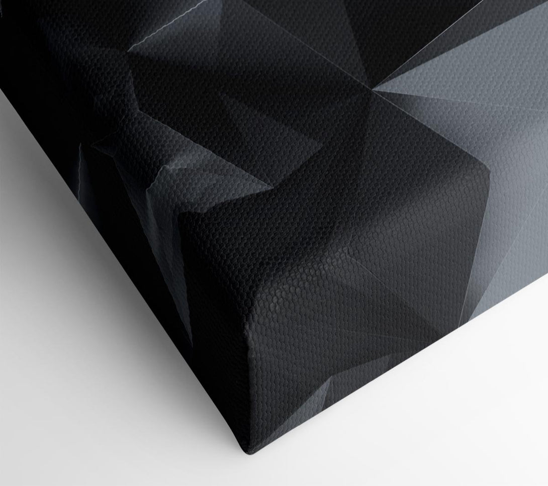 Picture of Grey triangles close up isometric Canvas Print Wall Art