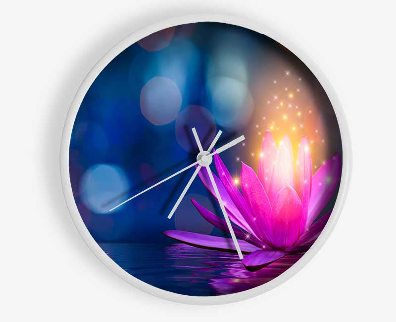 Spores of light from a lilly Clock - Wallart-Direct UK