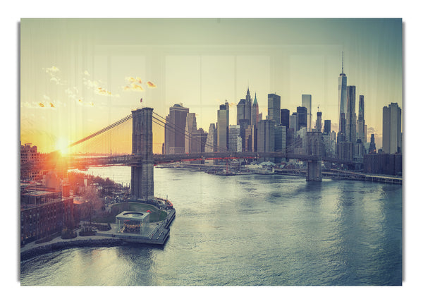 Bridge in New york over the water