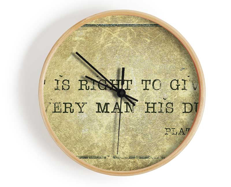 Plato quote Clock - Wallart-Direct UK