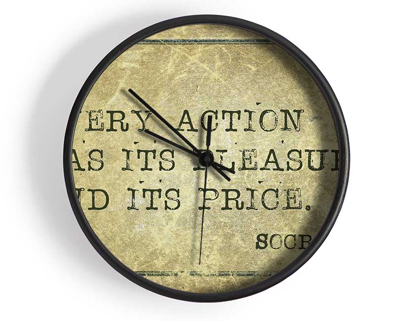 Socrates Quote Clock - Wallart-Direct UK