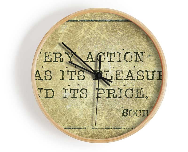 Socrates Quote Clock - Wallart-Direct UK