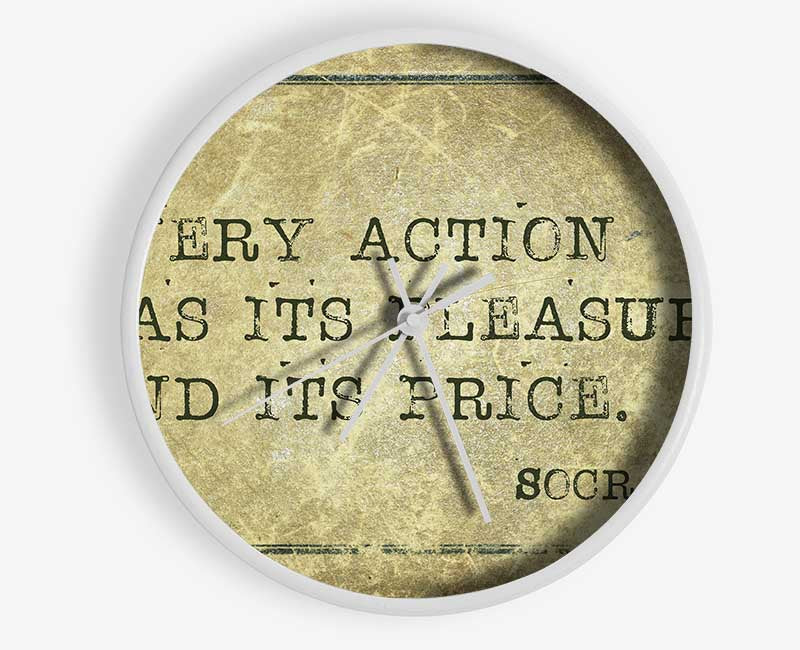 Socrates Quote Clock - Wallart-Direct UK