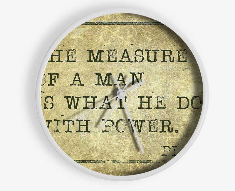 Plato Quote 2 Clock - Wallart-Direct UK