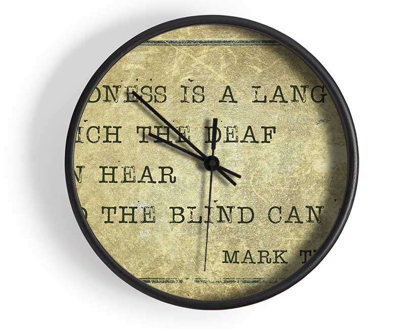 Mark Twain quote Clock - Wallart-Direct UK