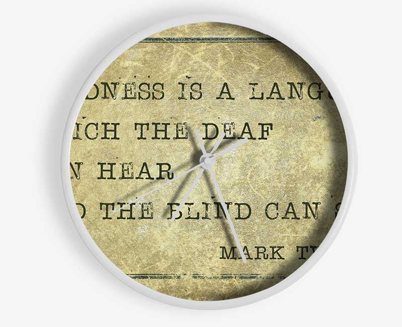 Mark Twain quote Clock - Wallart-Direct UK