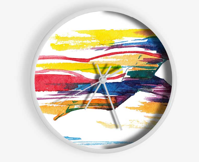 Running Water Colour Clock - Wallart-Direct UK