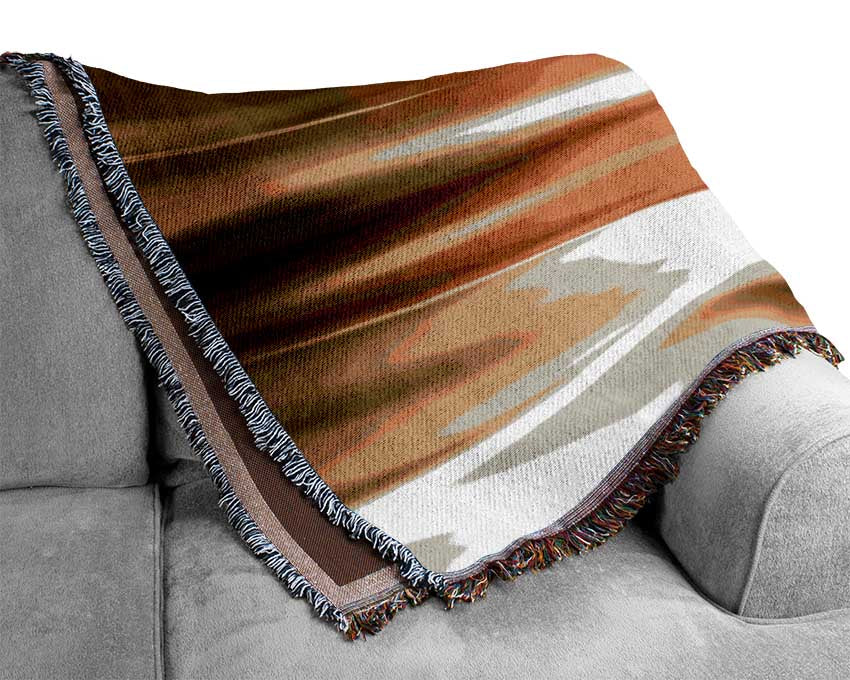 Gold textured fabric Woven Blanket