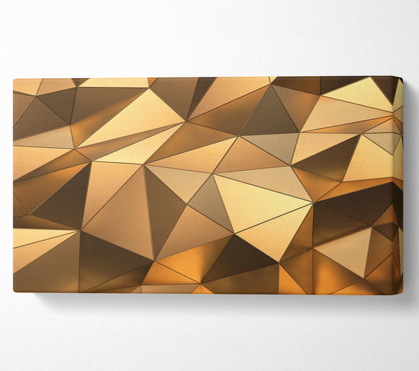 Gold Geometric Triangles shining