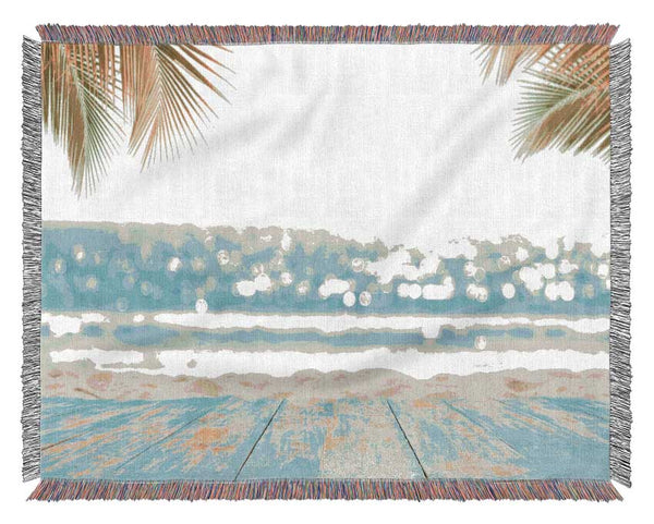 soft focus paradise Woven Blanket