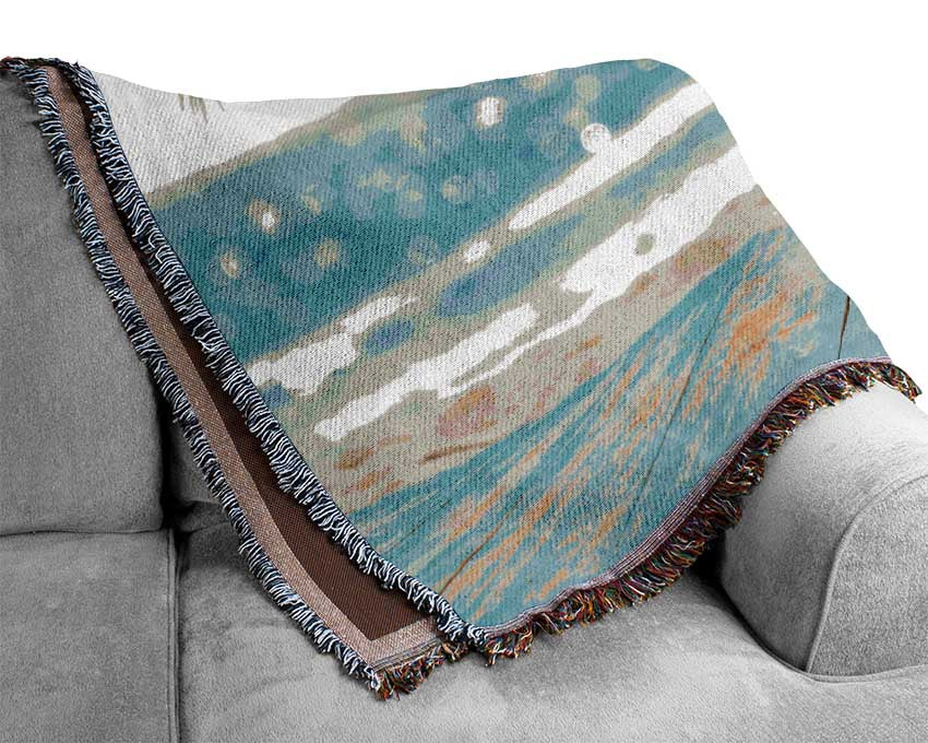 soft focus paradise Woven Blanket