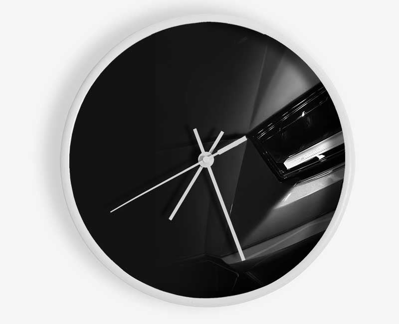 close of headlight on sports car Clock - Wallart-Direct UK