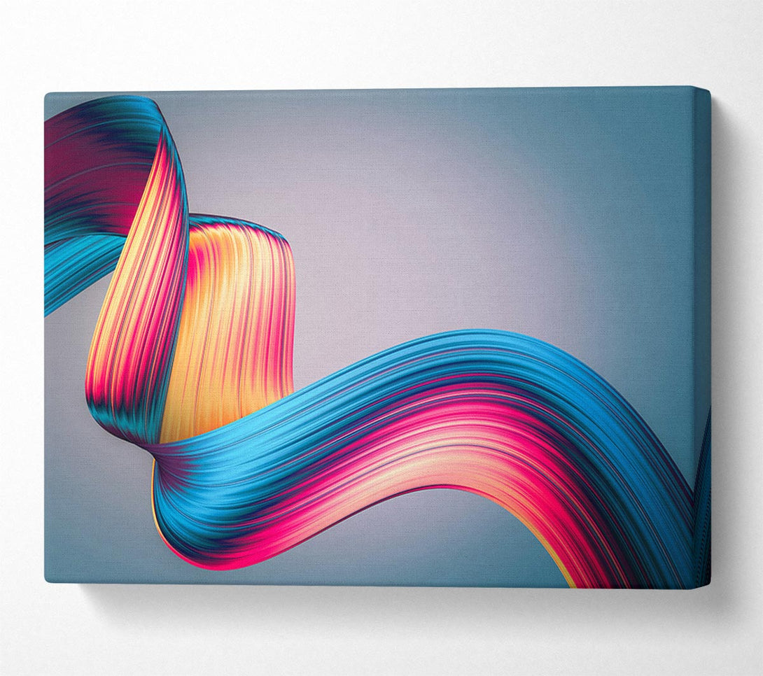 Picture of Ribbon of colour and light Canvas Print Wall Art