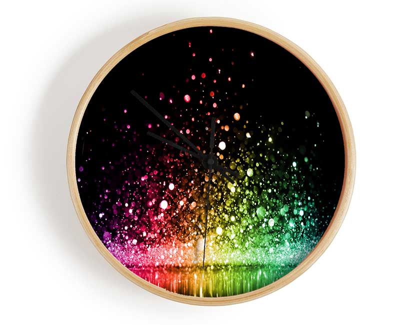 Bouncing colour splash Clock - Wallart-Direct UK