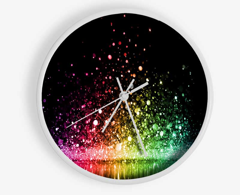 Bouncing colour splash Clock - Wallart-Direct UK