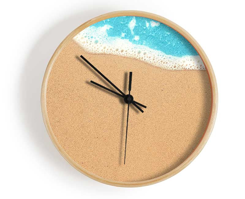 Sand and sea meet Clock - Wallart-Direct UK