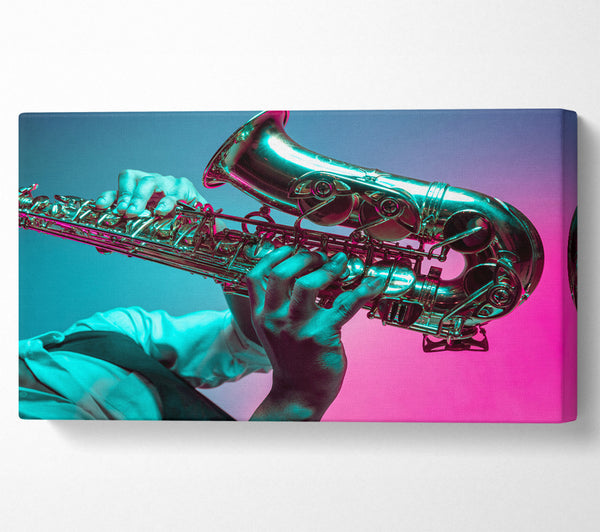 Saxaphone player fade