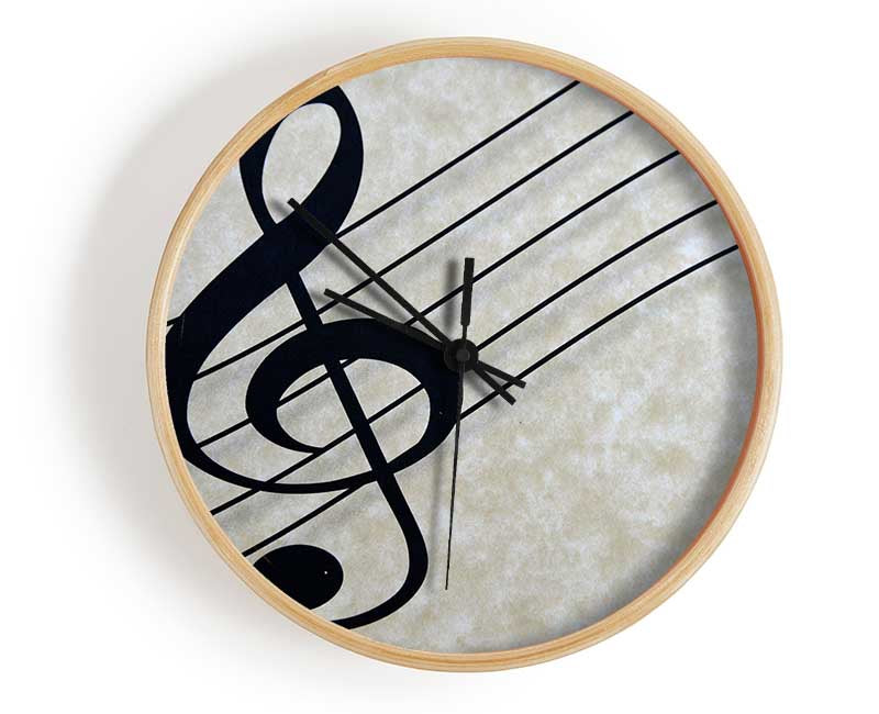 treble clef note Clock - Wallart-Direct UK