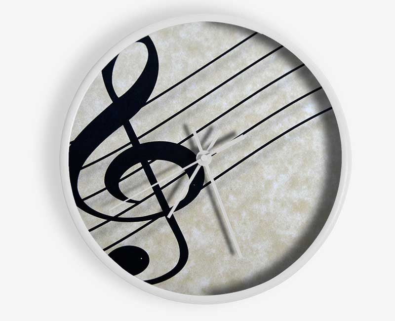 treble clef note Clock - Wallart-Direct UK