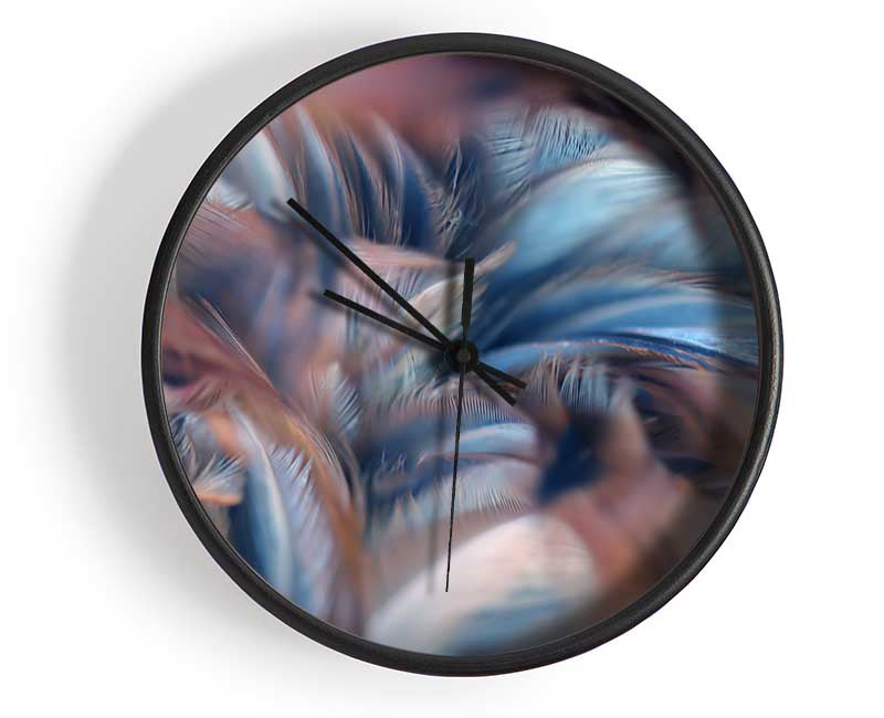 Custer of feathers Clock - Wallart-Direct UK