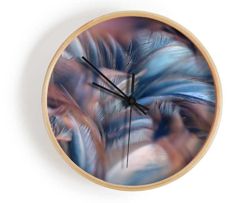 Custer of feathers Clock - Wallart-Direct UK