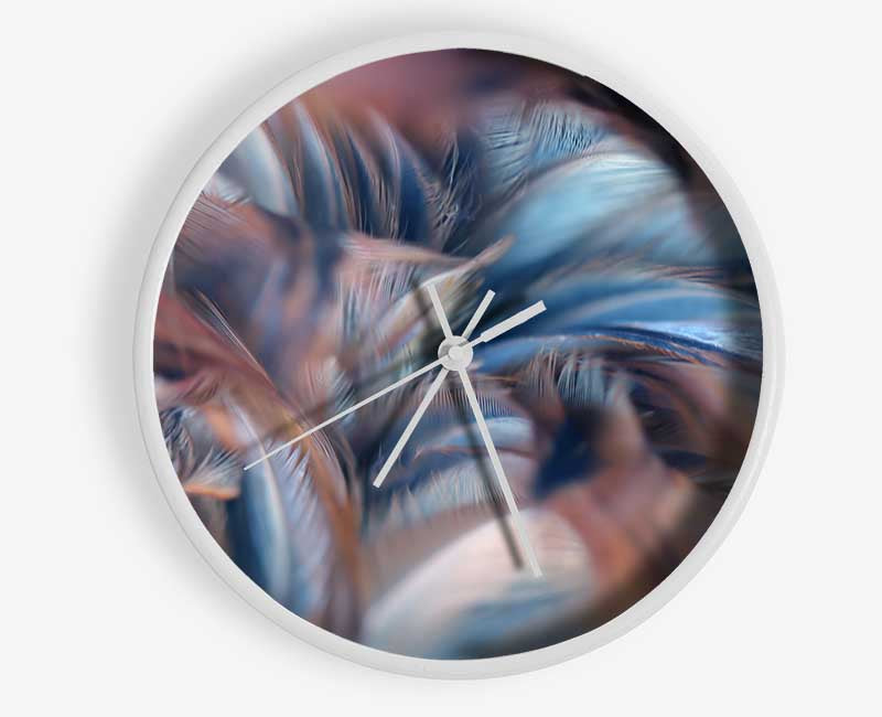 Custer of feathers Clock - Wallart-Direct UK