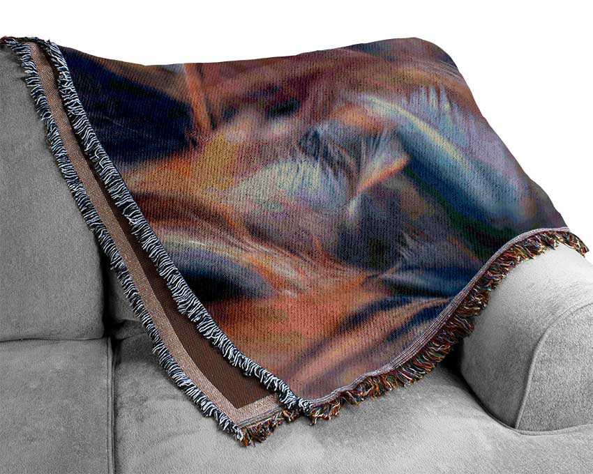 Custer of feathers Woven Blanket