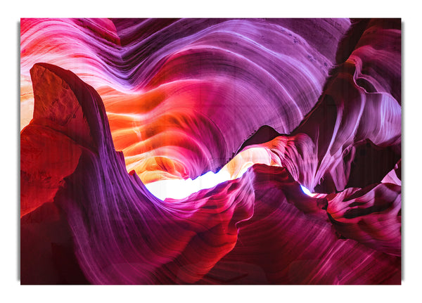 Colourful cave formations