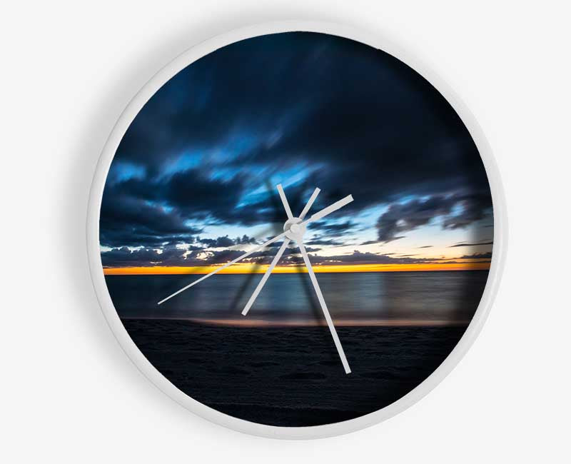 Dark night coast Clock - Wallart-Direct UK