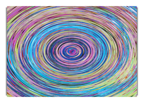 Circular colour ripples