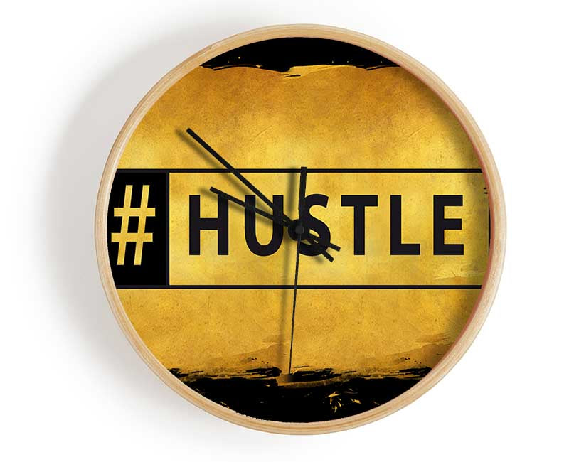 Hashtag Hustle Clock - Wallart-Direct UK