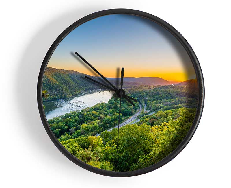 highway through the jungle Clock - Wallart-Direct UK