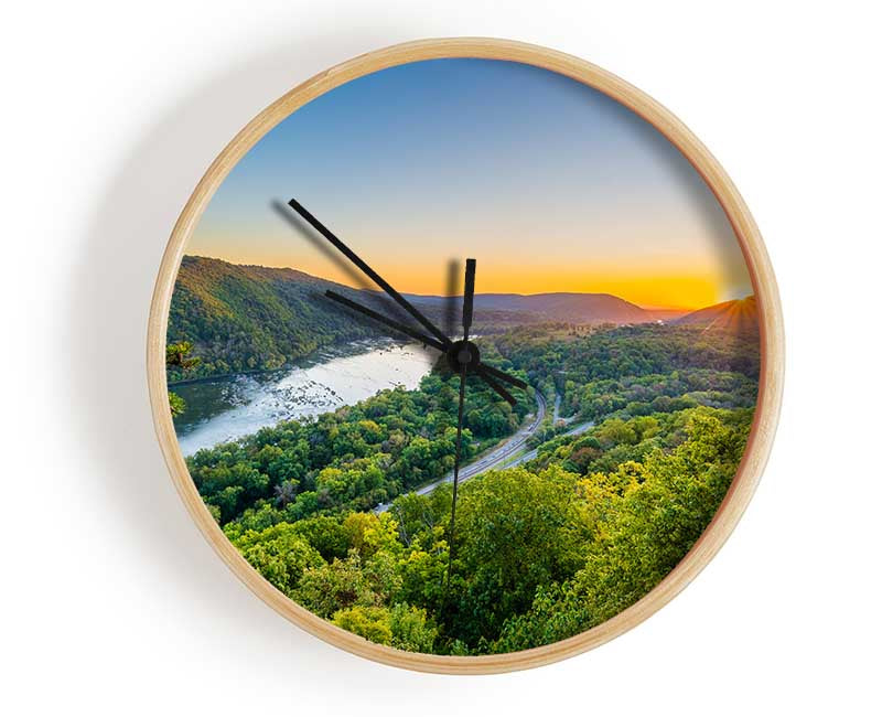 highway through the jungle Clock - Wallart-Direct UK