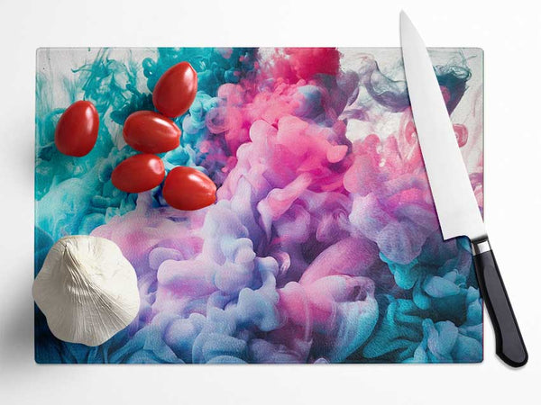 Clouds of colour Glass Chopping Board