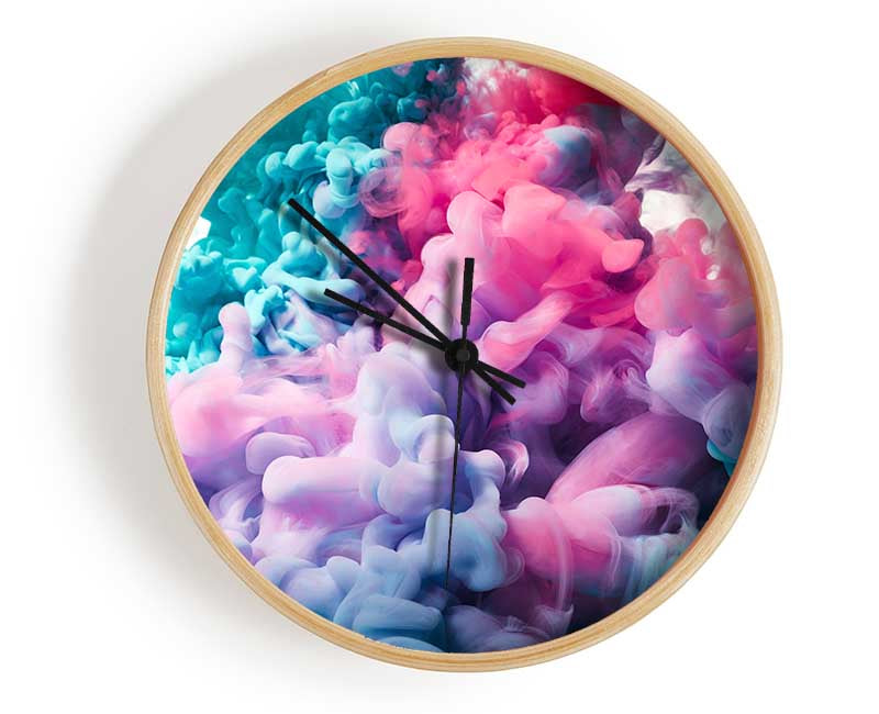 Clouds of colour Clock - Wallart-Direct UK