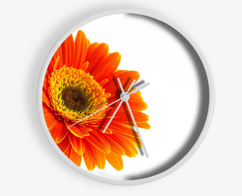 Gorgeous orange gerbera Clock - Wallart-Direct UK