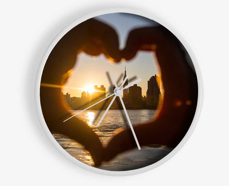 Love hands city Clock - Wallart-Direct UK