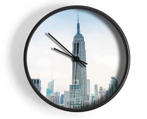 City in the distance Clock - Wallart-Direct UK