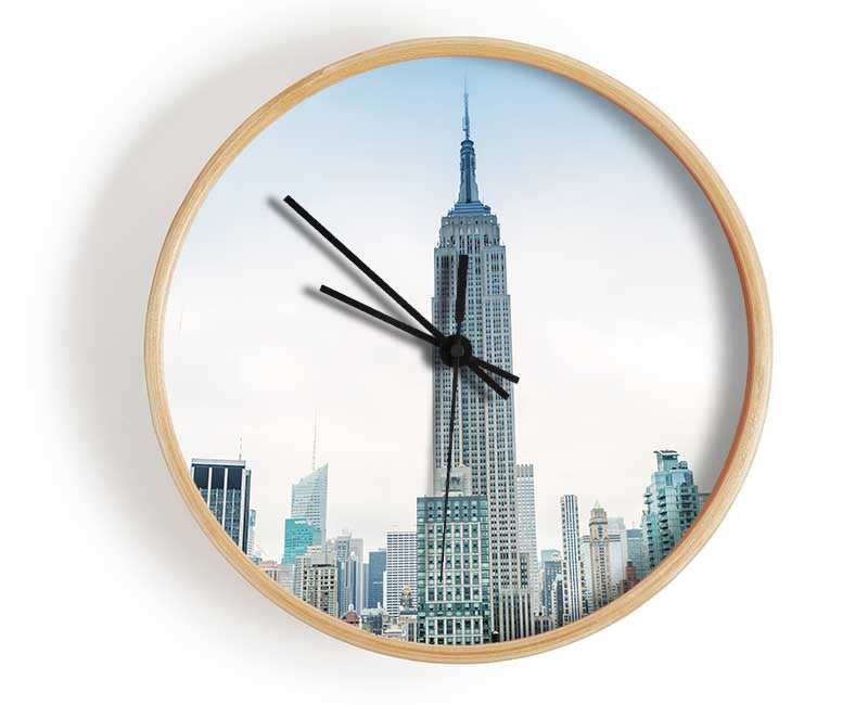 City in the distance Clock - Wallart-Direct UK