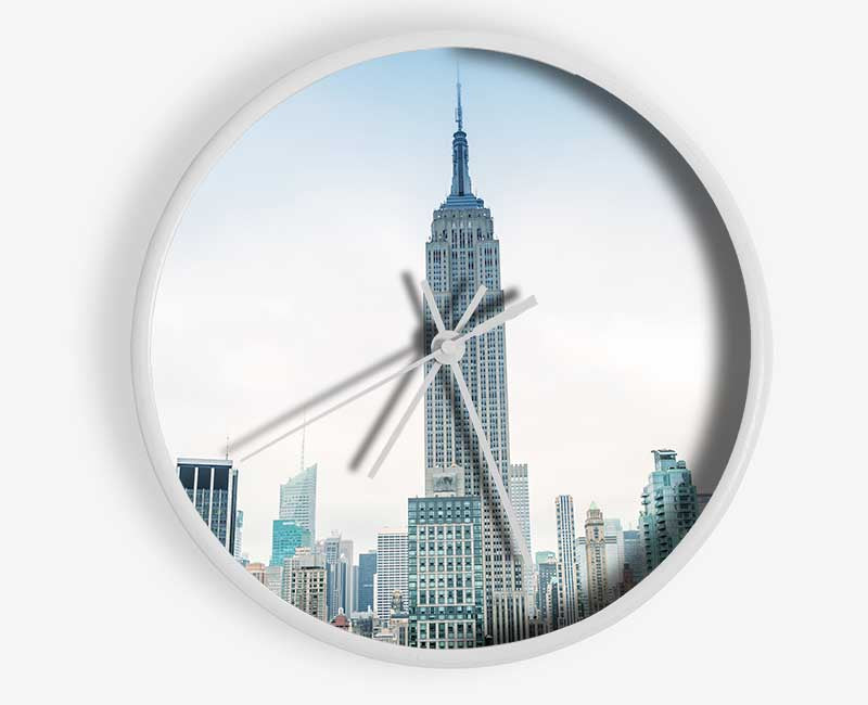 City in the distance Clock - Wallart-Direct UK