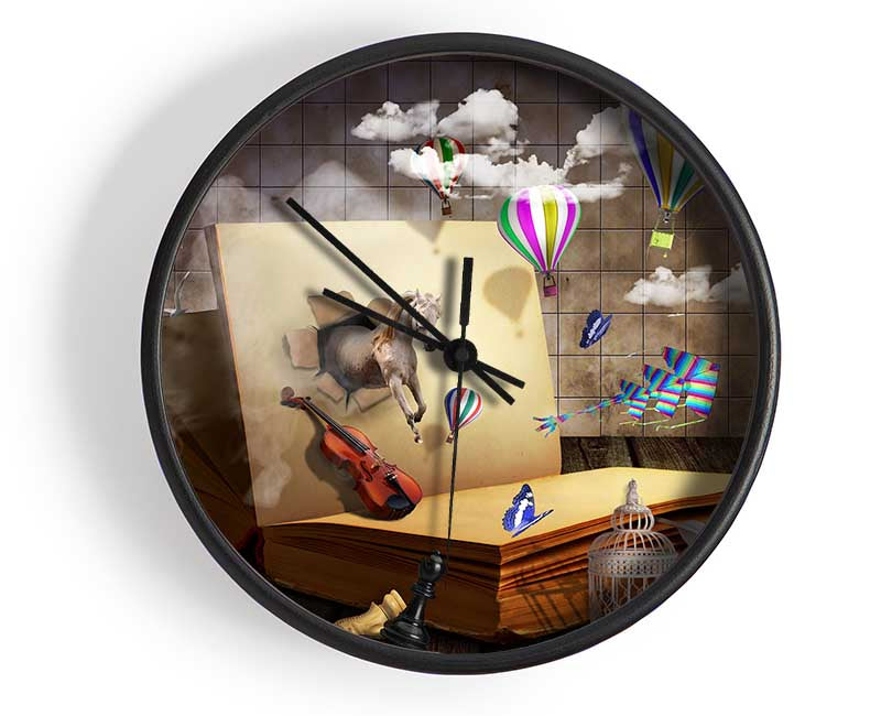 Its all in the book Clock - Wallart-Direct UK