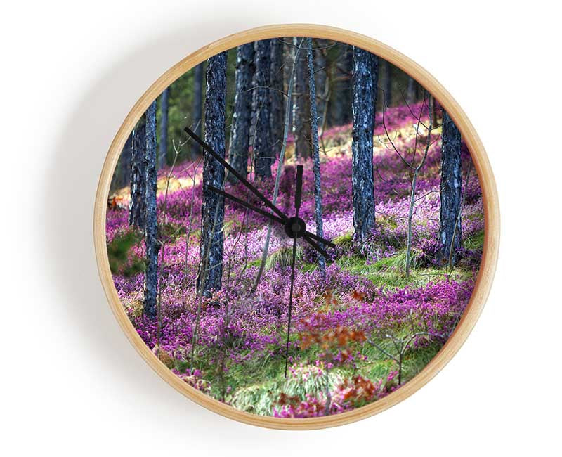 Downhill woodlands Clock - Wallart-Direct UK