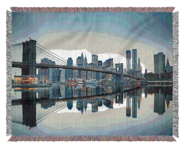 Reflections of New York Woven Blanket