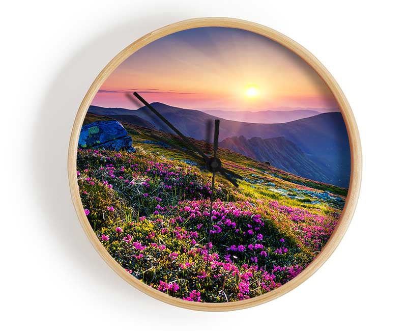 Mountain views of beauty Clock - Wallart-Direct UK