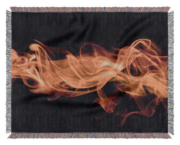 Fire smoke orange Woven Blanket