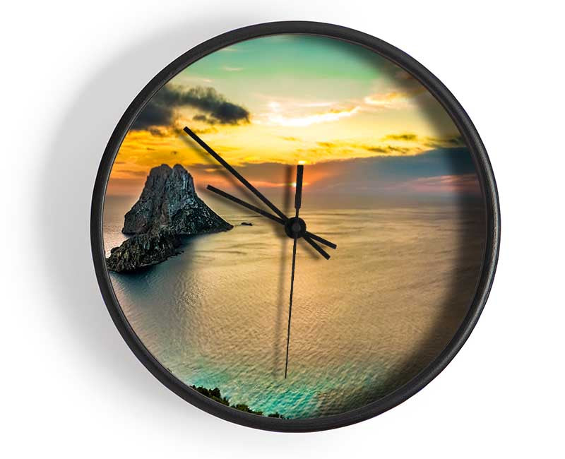 New Zealand views off the cliff Clock - Wallart-Direct UK