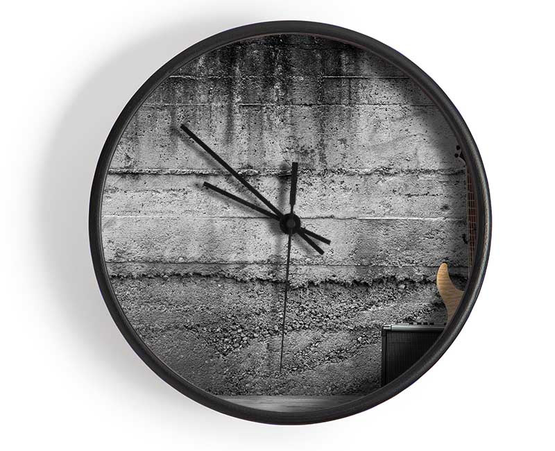 Metal guitar grunge Clock - Wallart-Direct UK