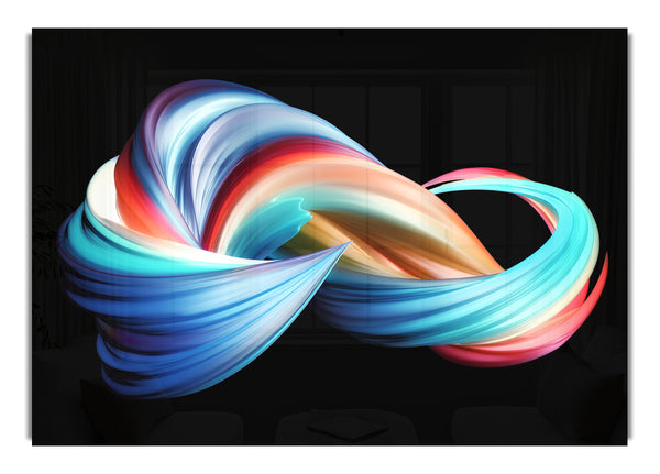 swirling jet of colours