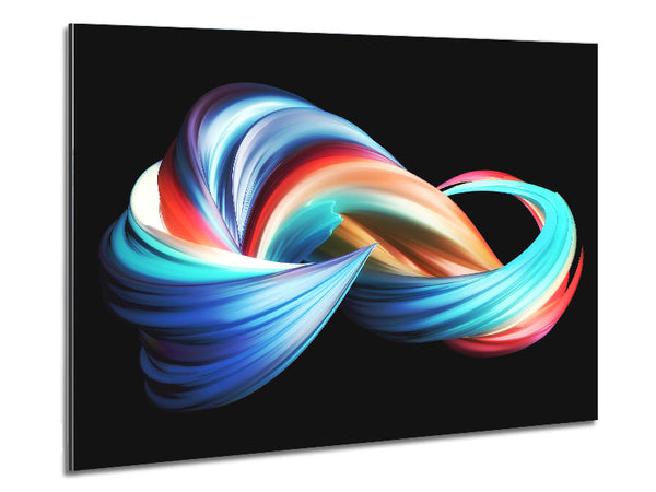 swirling jet of colours