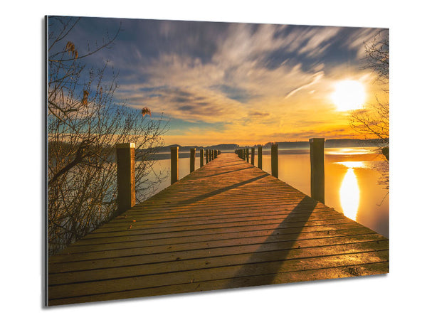 Walkway to the lake